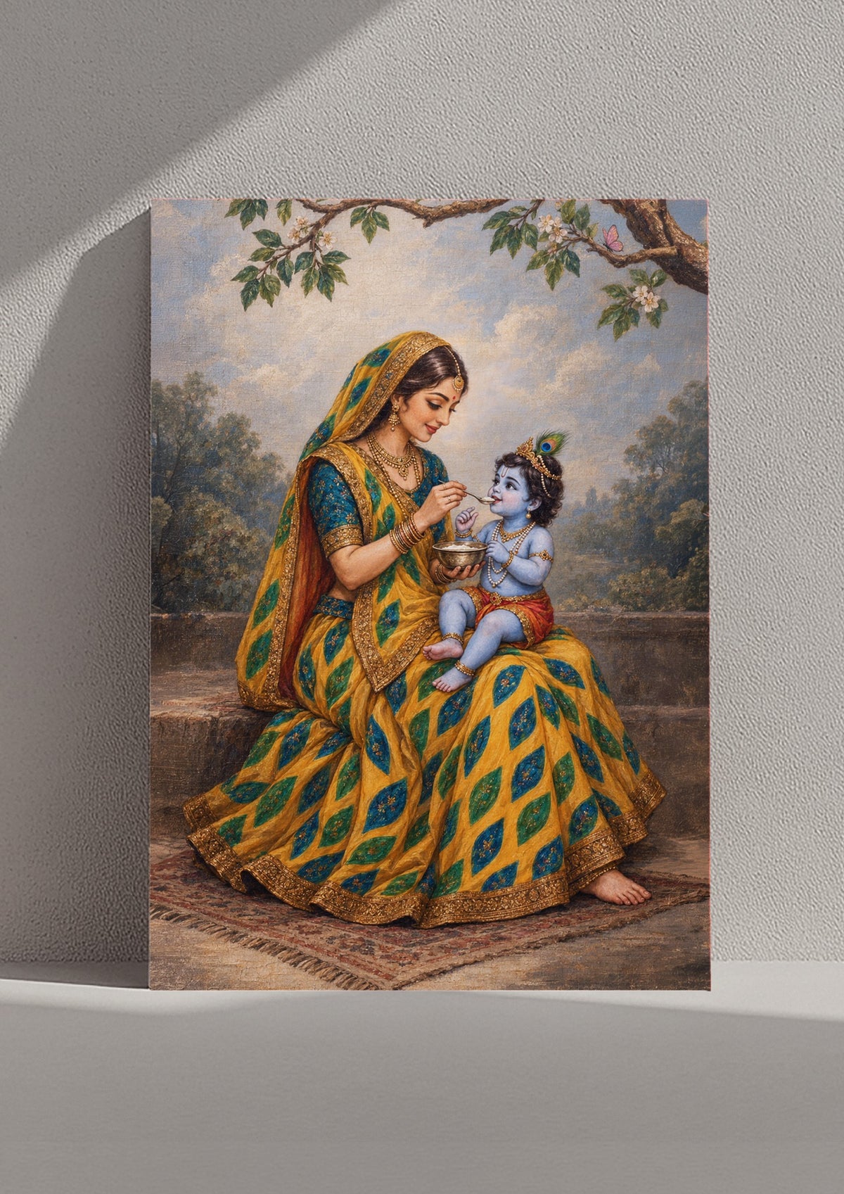 A Spoonful of Love art print shown unframed on a shelf